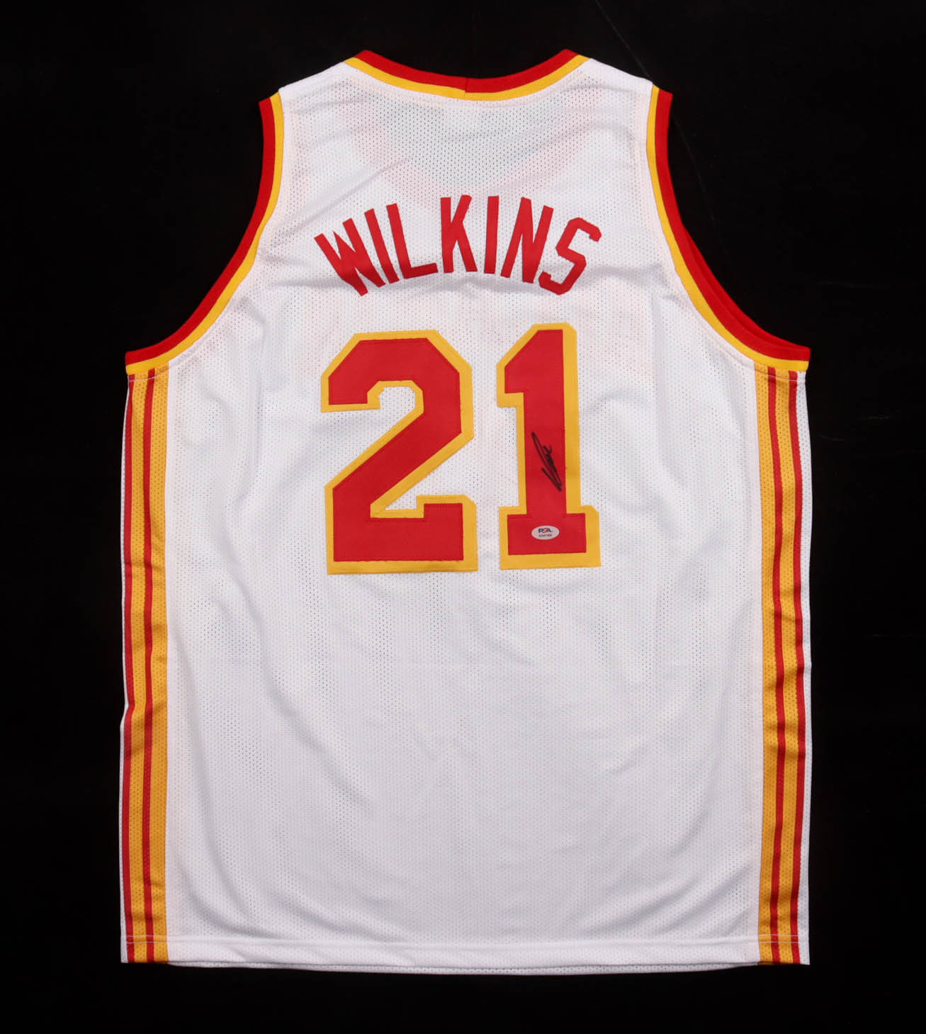 Dominique Wilkins Signed Jersey (PSA) at PristineAuction.com Dominique Wilkins Signed Jersey (PSA) at PristineAuction.com