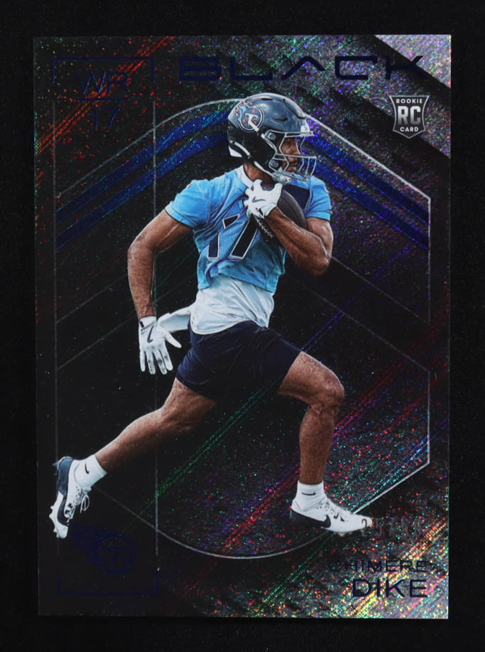 Chimere Dike 2025 Panini Black Sapphire #191 #25/50 RC at PristineAuction.com Chimere Dike 2025 Panini Black Sapphire #191 #25/50 RC at PristineAuction.com