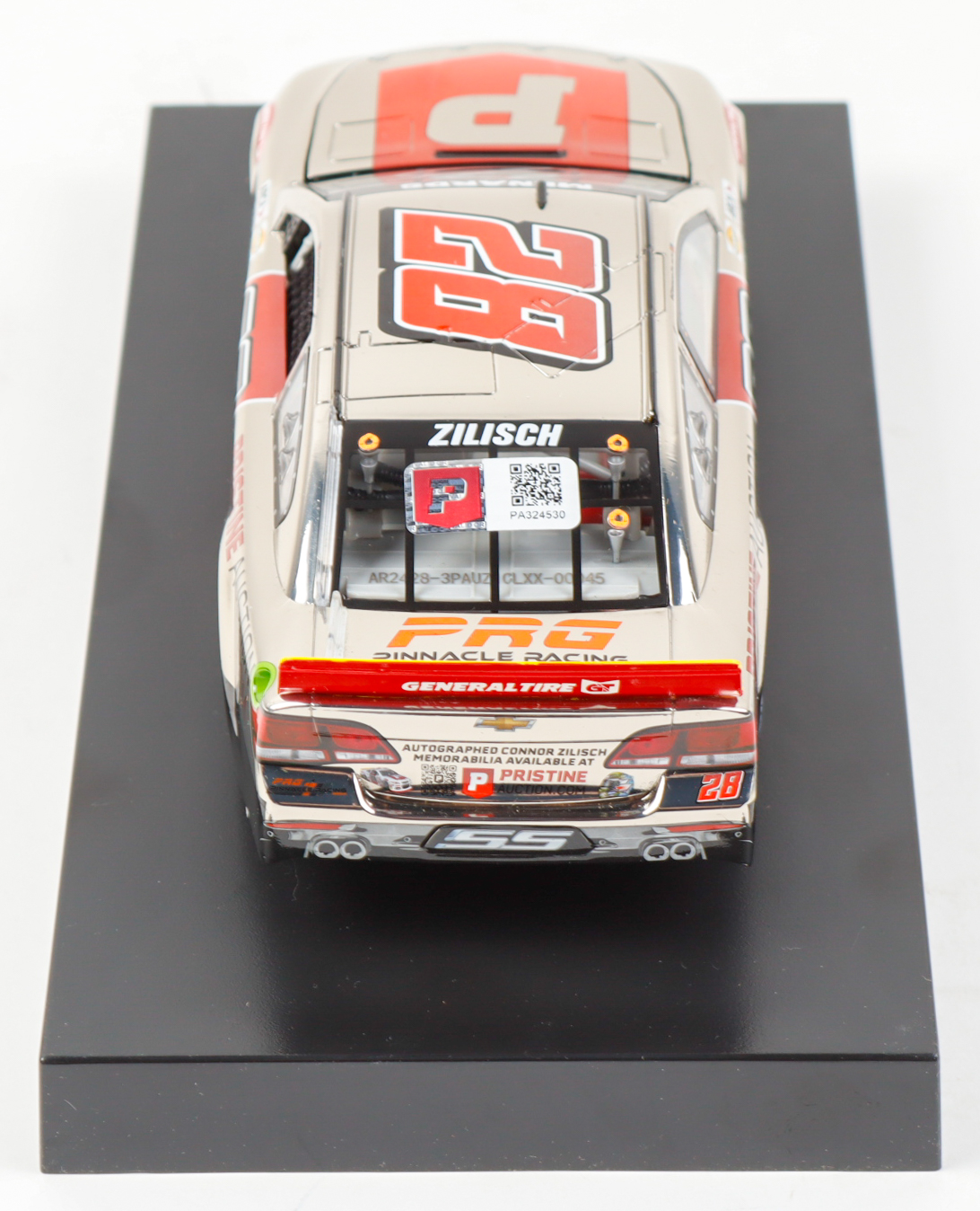 Connor Zilisch Signed 2024 #28 Pristine Auction Chevrolet SS Color Chrome | 1:24 Diecast Car (PA) at PristineAuction.com Connor Zilisch Signed 2024 #28 Pristine Auction Chevrolet SS Color Chrome | 1:24 Diecast Car (PA) at PristineAuction.com