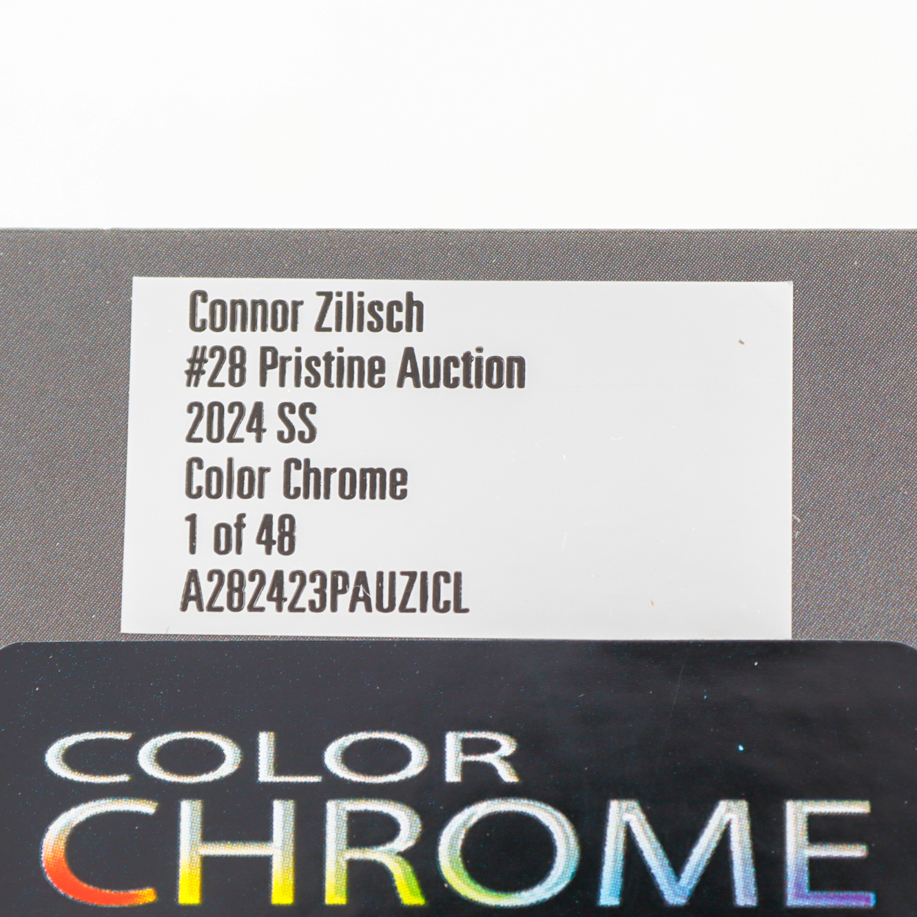Connor Zilisch Signed 2024 #28 Pristine Auction Chevrolet SS Color Chrome | 1:24 Diecast Car (PA) at PristineAuction.com Connor Zilisch Signed 2024 #28 Pristine Auction Chevrolet SS Color Chrome | 1:24 Diecast Car (PA) at PristineAuction.com