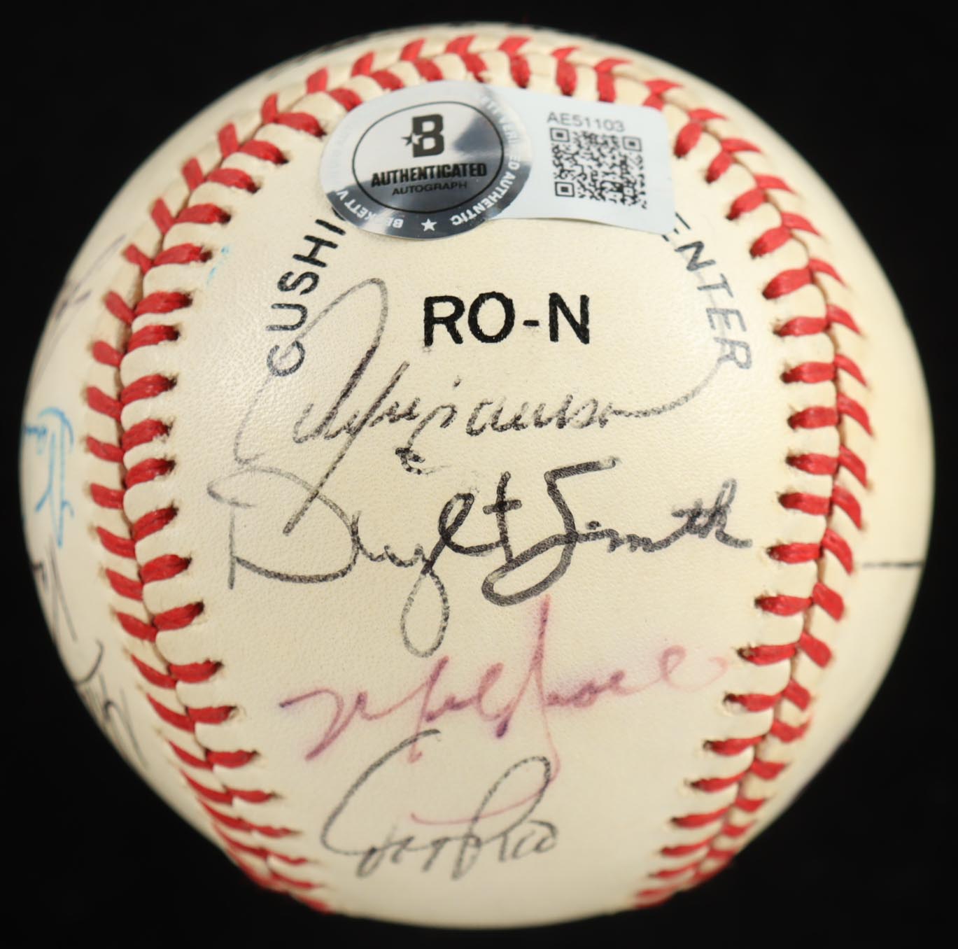 1989 Cubs ONL Baseball Signed by (13) with Andre Dawson, Dwight Smith, Mark Grace, Jeff Pico (Beckett) at PristineAuction.com 1989 Cubs ONL Baseball Signed by (13) with Andre Dawson, Dwight Smith, Mark Grace, Jeff Pico (Beckett) at PristineAuction.com