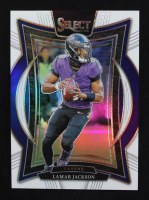 Lamar Jackson 2024 Select Prizm White #35 #12/35 at PristineAuction.com
