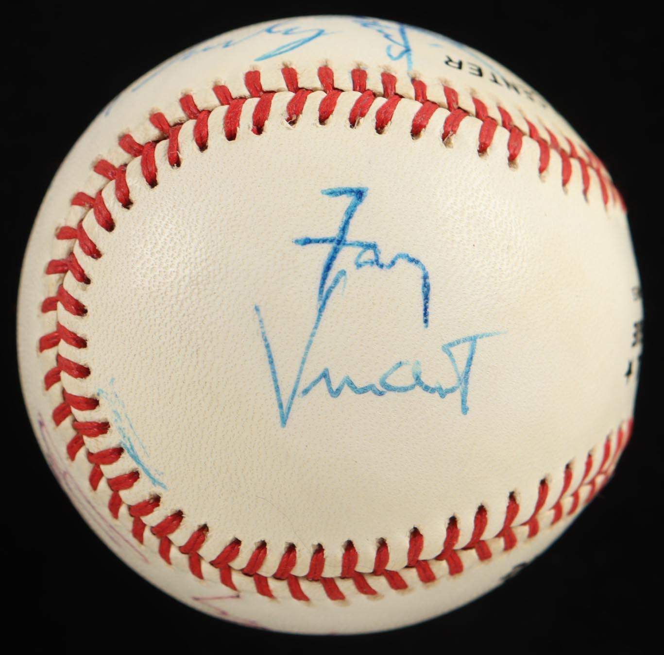 c. 1989 Baseball Notables ONL Baseball Signed by (9) with Tom Landry (NFL HOF), Andre Dawson, Harry Caray, Marge Schott (Beckett) at PristineAuction.com c. 1989 Baseball Notables ONL Baseball Signed by (9) with Tom Landry (NFL HOF), Andre Dawson, Harry Caray, Marge Schott (Beckett) at PristineAuction.com
