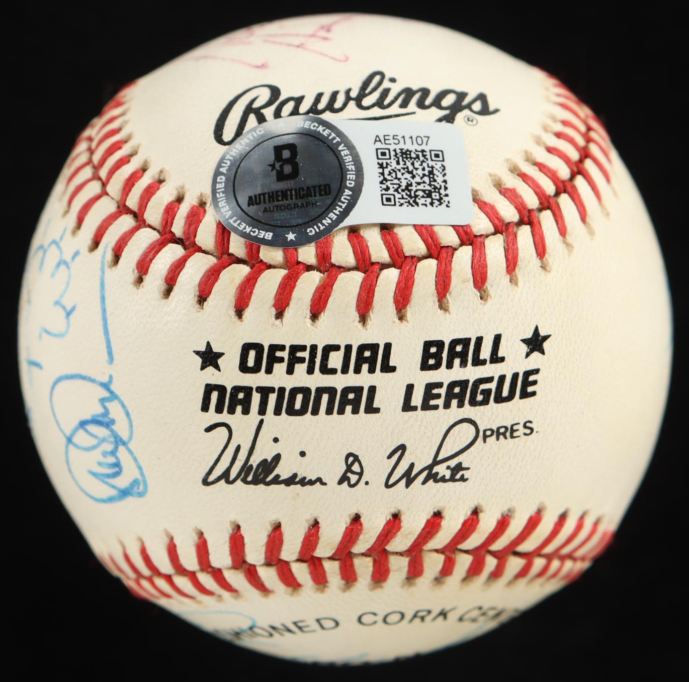 c. 1989 Baseball Notables ONL Baseball Signed by (9) with Tom Landry (NFL HOF), Andre Dawson, Harry Caray, Marge Schott (Beckett) at PristineAuction.com c. 1989 Baseball Notables ONL Baseball Signed by (9) with Tom Landry (NFL HOF), Andre Dawson, Harry Caray, Marge Schott (Beckett) at PristineAuction.com
