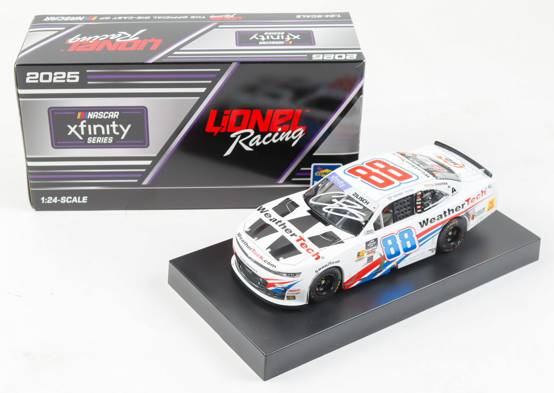 Connor Zilisch Signed 2025 #88 WeatherTech COTA Win Chevrolet | 1:24 Diecast Car (PA) at PristineAuction.com Connor Zilisch Signed 2025 #88 WeatherTech COTA Win Chevrolet | 1:24 Diecast Car (PA) at PristineAuction.com