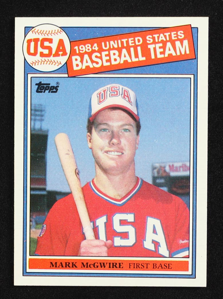 Mark McGwire 1985 Topps 84 USA Baseball Team #401 RC at PristineAuction.com Mark McGwire 1985 Topps 84 USA Baseball Team #401 RC at PristineAuction.com