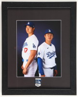 Shohei Ohtani & Yoshinobu Yamamoto Custom Framed Photo Display with World Series Pin at PristineAuction.com