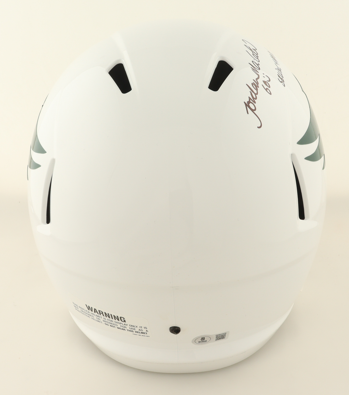 Jordan Mailata Signed Eagles Full-Size Speed Helmet Inscribed "SB LIX Champs!" (Beckett) at PristineAuction.com Jordan Mailata Signed Eagles Full-Size Speed Helmet Inscribed "SB LIX Champs!" (Beckett) at PristineAuction.com
