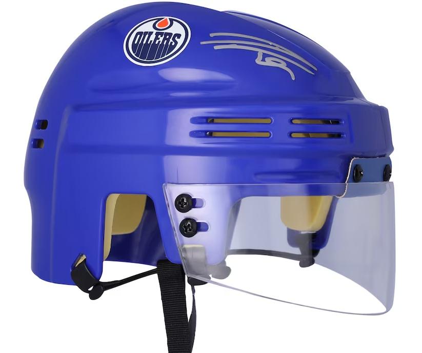 Leon Draisaitl Signed Oilers Mini Helmet (Fanatics) at PristineAuction.com Leon Draisaitl Signed Oilers Mini Helmet (Fanatics) at PristineAuction.com