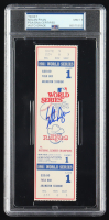 Nolan Ryan Signed 1981 World Series Game Ticket (PSA Auto 9) at PristineAuction.com