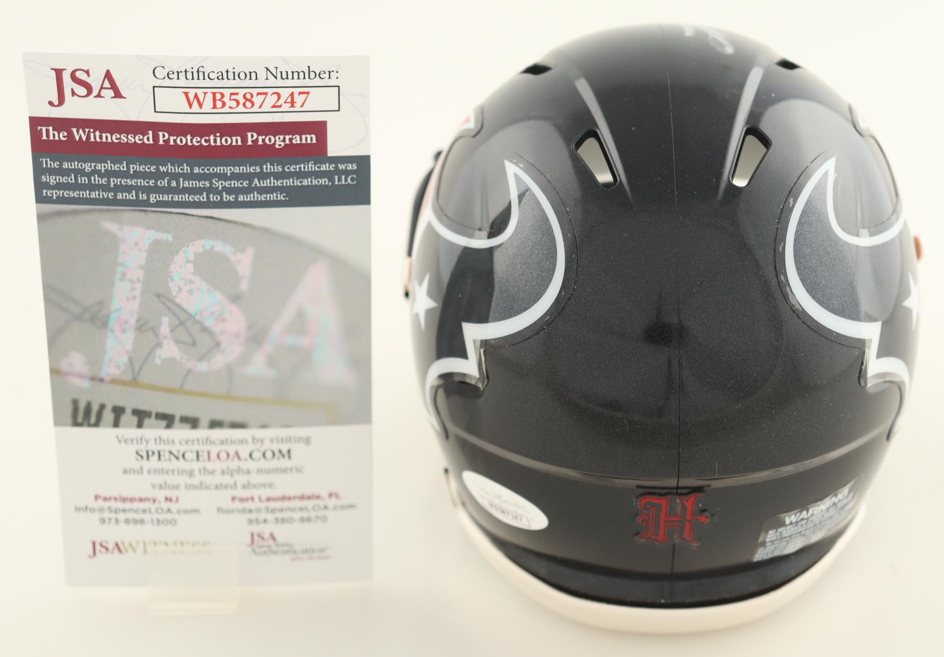 Joe Mixon Signed Texans Speed Mini Helmet (JSA) at PristineAuction.com Joe Mixon Signed Texans Speed Mini Helmet (JSA) at PristineAuction.com
