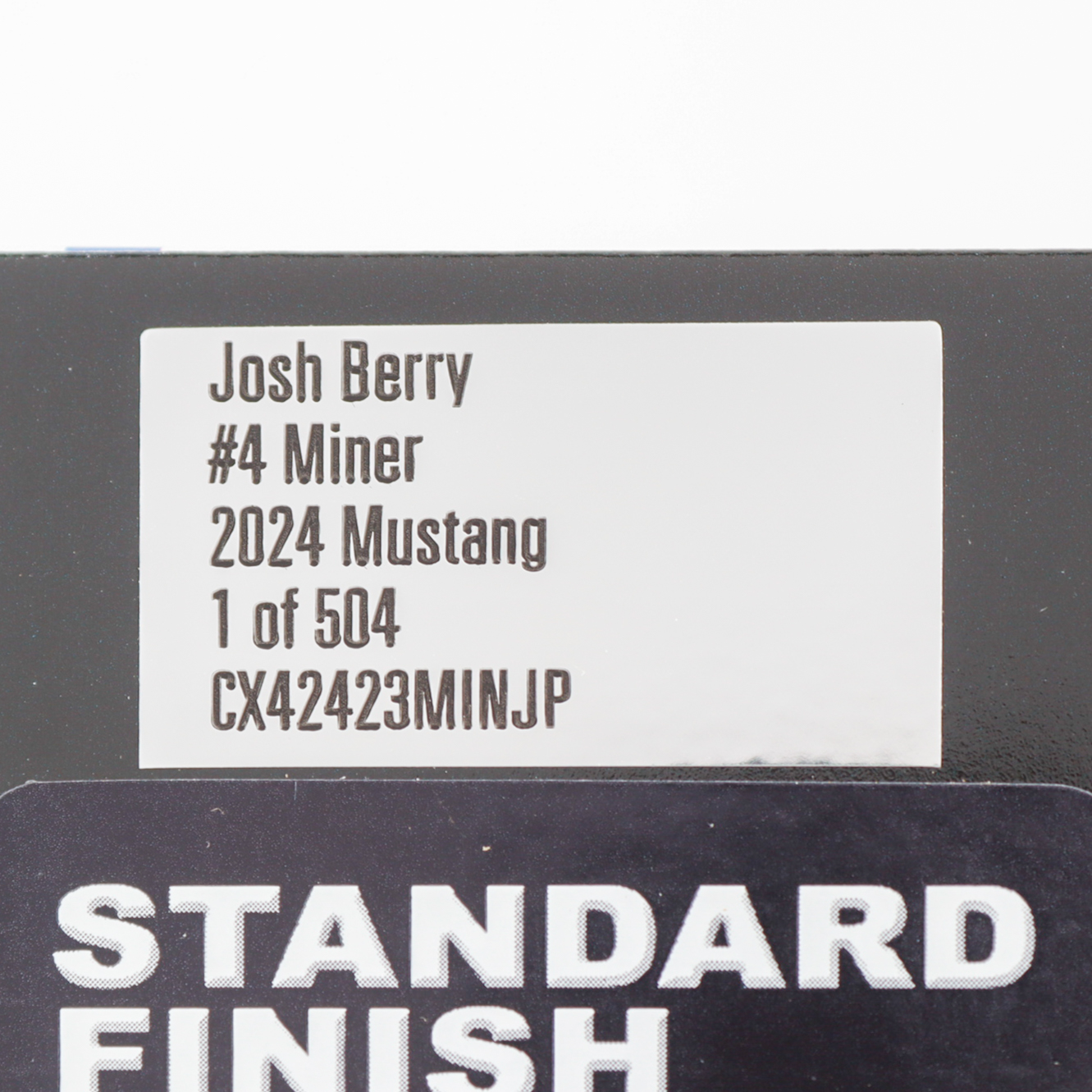 Josh Berry Signed 2024 #4 Miner Mustang | 1:24 Diecast Car (PA) at PristineAuction.com Josh Berry Signed 2024 #4 Miner Mustang | 1:24 Diecast Car (PA) at PristineAuction.com
