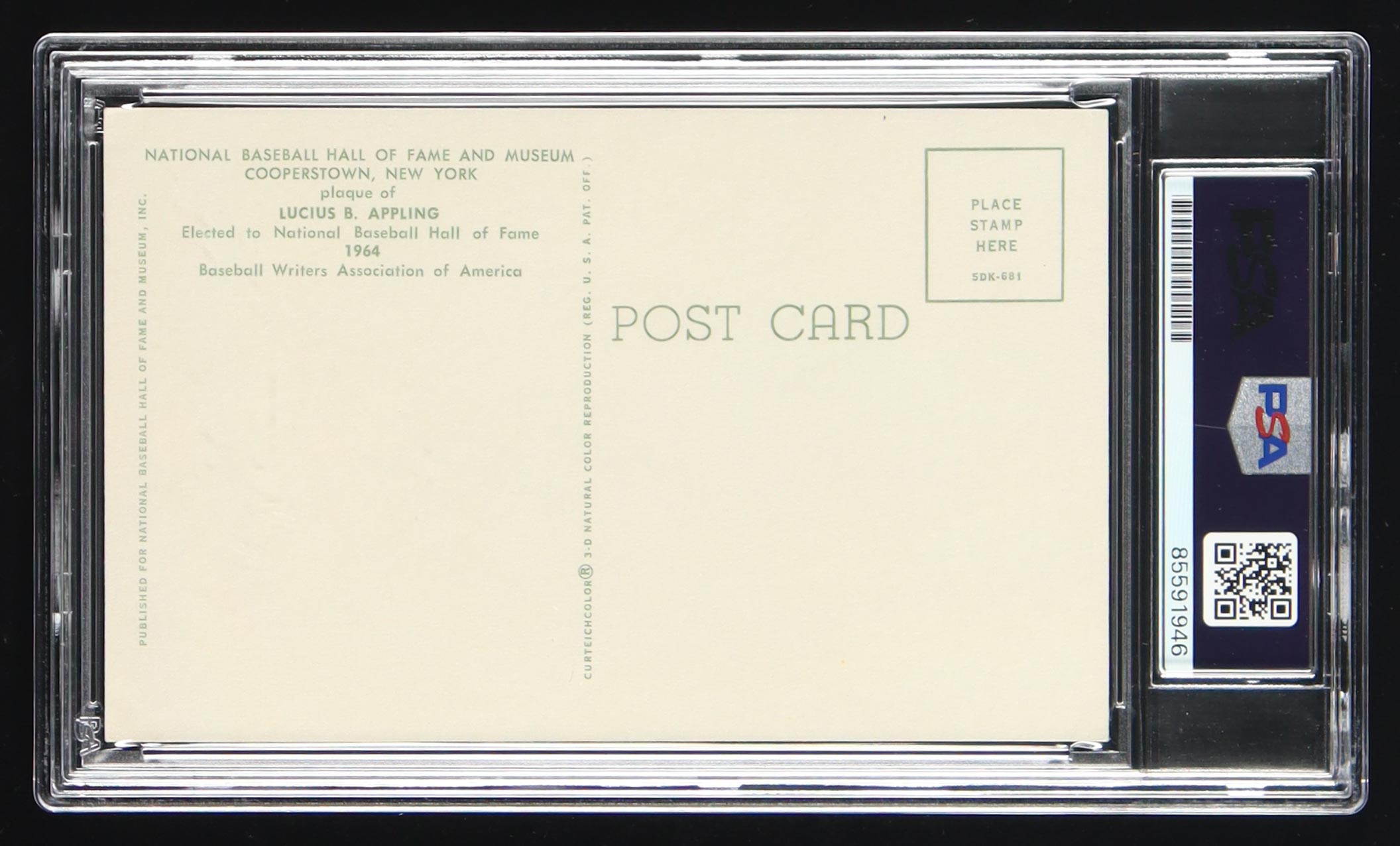 Luke Appling Signed Cut on Hall of Fame Plaque Postcard (PSA) at PristineAuction.com Luke Appling Signed Cut on Hall of Fame Plaque Postcard (PSA) at PristineAuction.com