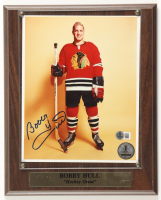 Bobby Hull Signed Blackhawks 10.5x13 Photo Plaque (Beckett) at PristineAuction.com