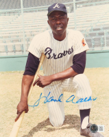 Hank Aaron Signed Braves 8x10 Photo (Beckett) at PristineAuction.com
