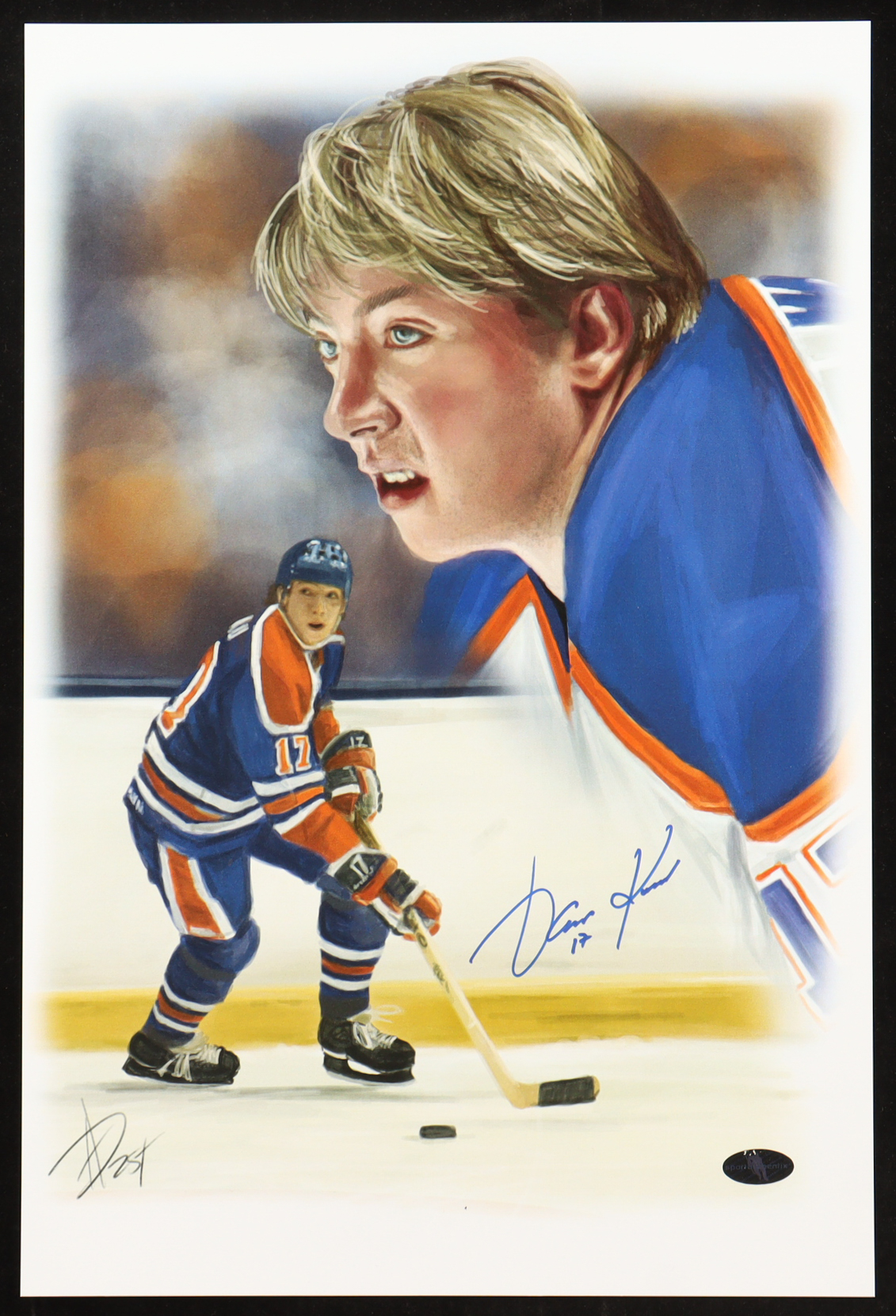 Jarri Kuri Signed Oilers 12x18 Numbered Lithograph (SportAuthentix) at PristineAuction.com Jarri Kuri Signed Oilers 12x18 Numbered Lithograph (SportAuthentix) at PristineAuction.com