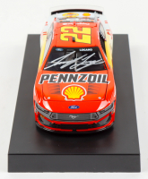 Joey Logano Signed 2025 #22 Shell Pennzoil Special Mustang | 1:24 Diecast Car (PA) at PristineAuction.com