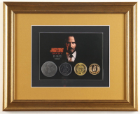 "John Wick: Chapter 4" Custom Framed Opening Night Booklet & (4) Coins Display at PristineAuction.com