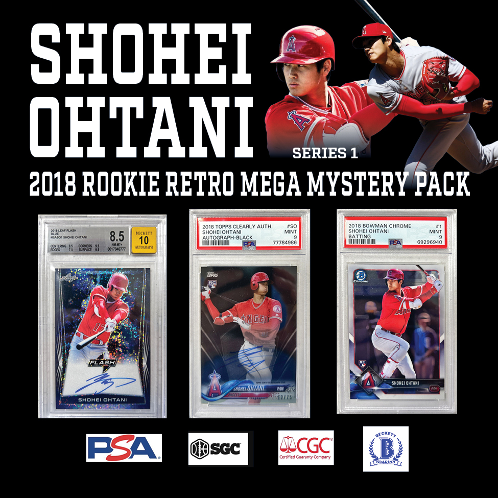Break King ""SHOHEI OHTANI 2018 ROOKIE RETRO"" MEGA Mystery Box / Pack Series 1 at PristineAuction.com Break King ""SHOHEI OHTANI 2018 ROOKIE RETRO"" MEGA Mystery Box / Pack Series 1 at PristineAuction.com