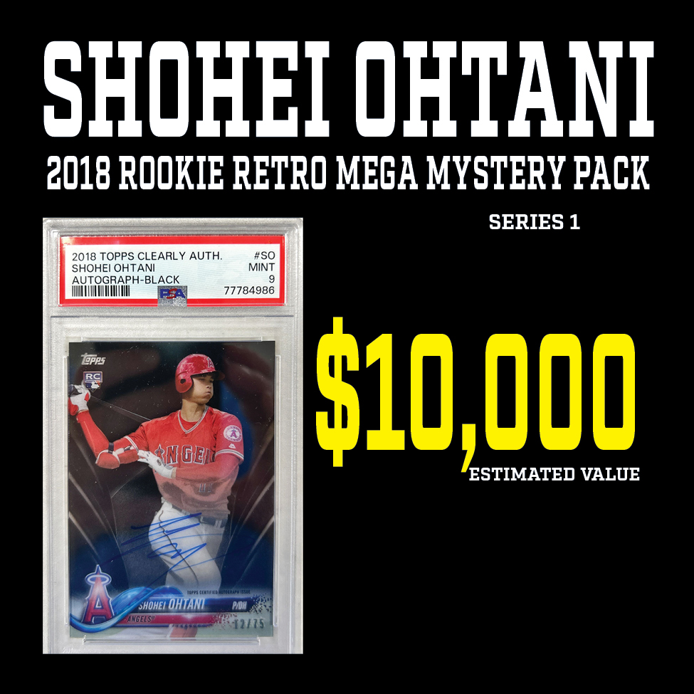 Break King ""SHOHEI OHTANI 2018 ROOKIE RETRO"" MEGA Mystery Box / Pack Series 1 at PristineAuction.com Break King ""SHOHEI OHTANI 2018 ROOKIE RETRO"" MEGA Mystery Box / Pack Series 1 at PristineAuction.com