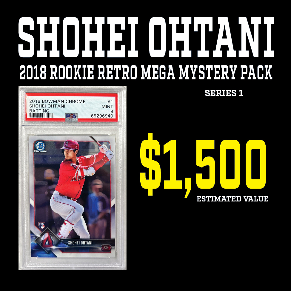 Break King ""SHOHEI OHTANI 2018 ROOKIE RETRO"" MEGA Mystery Box / Pack Series 1 at PristineAuction.com Break King ""SHOHEI OHTANI 2018 ROOKIE RETRO"" MEGA Mystery Box / Pack Series 1 at PristineAuction.com