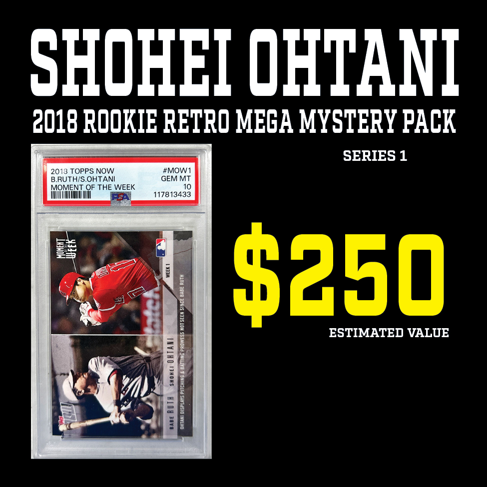 Break King ""SHOHEI OHTANI 2018 ROOKIE RETRO"" MEGA Mystery Box / Pack Series 1 at PristineAuction.com Break King ""SHOHEI OHTANI 2018 ROOKIE RETRO"" MEGA Mystery Box / Pack Series 1 at PristineAuction.com