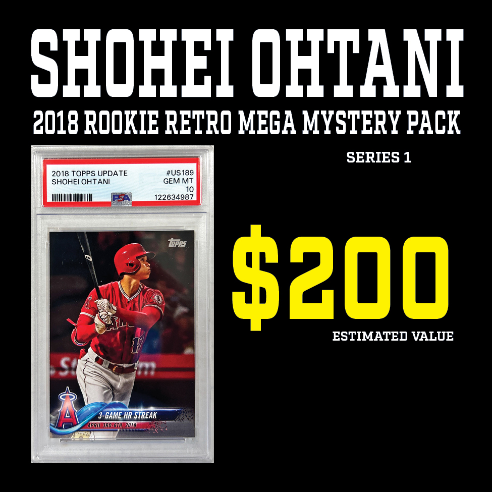 Break King ""SHOHEI OHTANI 2018 ROOKIE RETRO"" MEGA Mystery Box / Pack Series 1 at PristineAuction.com Break King ""SHOHEI OHTANI 2018 ROOKIE RETRO"" MEGA Mystery Box / Pack Series 1 at PristineAuction.com