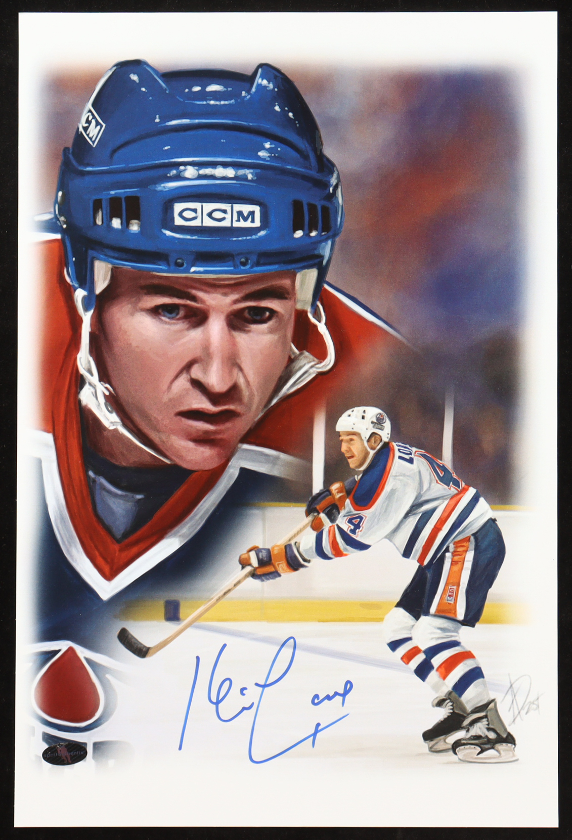Kevin Lowe Signed Oilers 12x18 Numbered Lithograph (SportAuthentix) at PristineAuction.com Kevin Lowe Signed Oilers 12x18 Numbered Lithograph (SportAuthentix) at PristineAuction.com