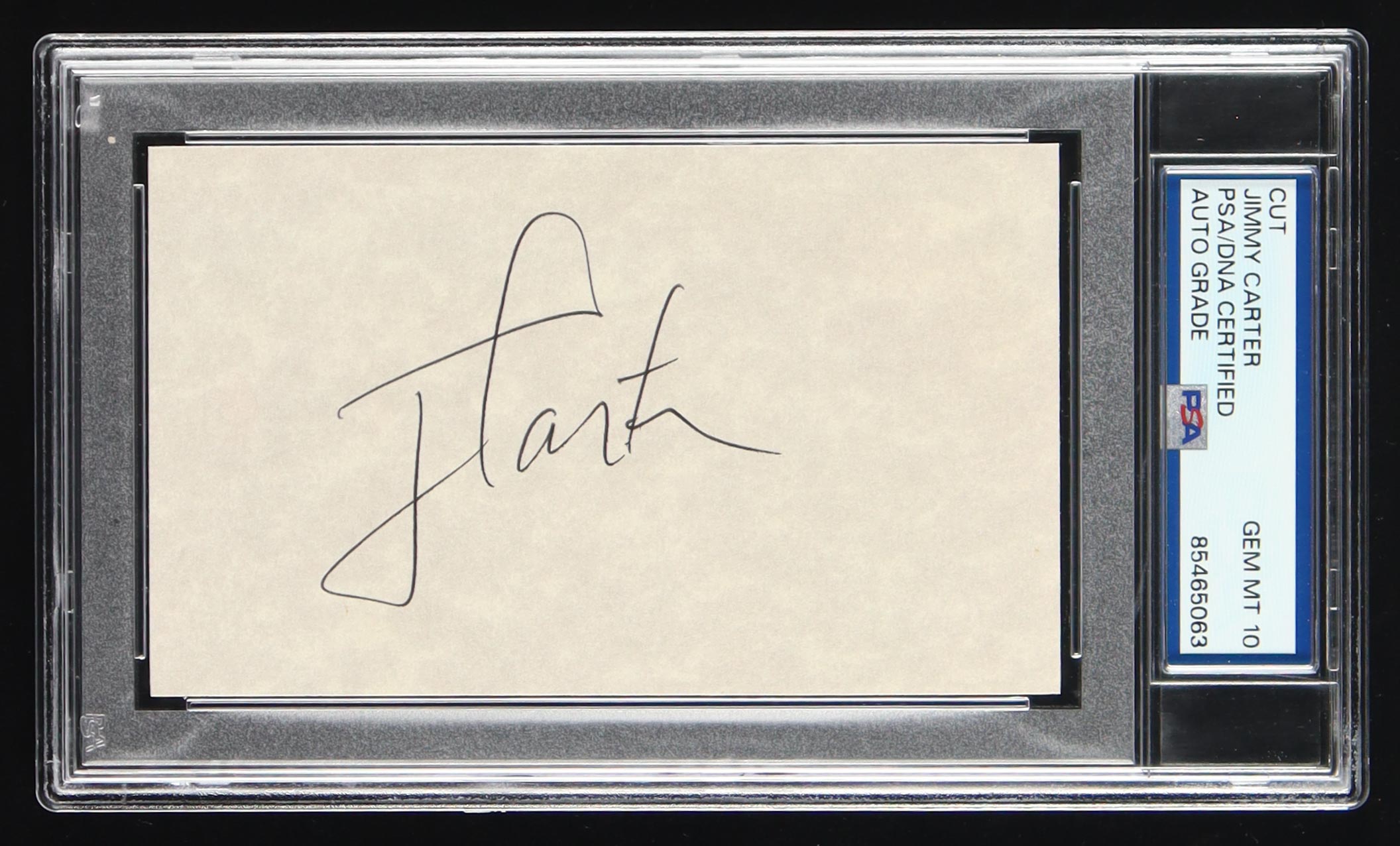 Jimmy Carter Signed Index Card (PSA Auto GEM MT 10) at PristineAuction.com Jimmy Carter Signed Index Card (PSA Auto GEM MT 10) at PristineAuction.com