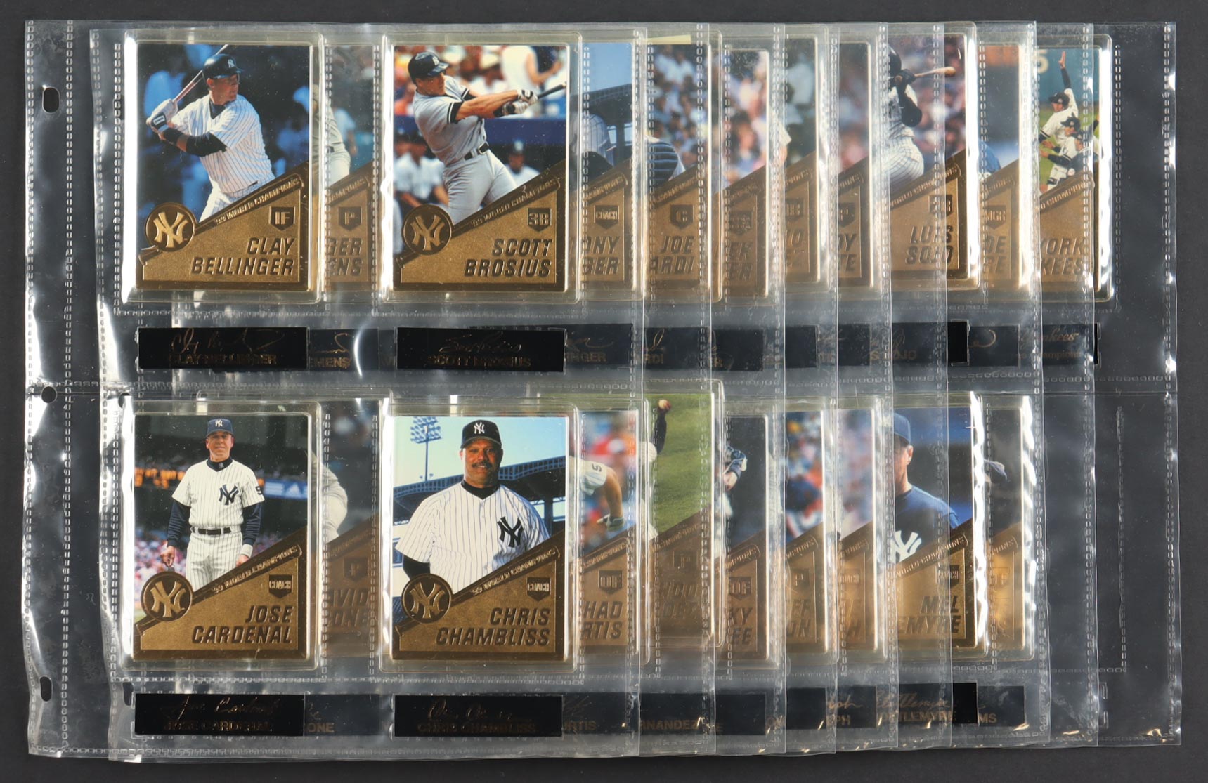The Danbury Mint 22KT 1999 World Champions Baseball Complete Set of (32) Sports Cards in Commemorative Binder at PristineAuction.com The Danbury Mint 22KT 1999 World Champions Baseball Complete Set of (32) Sports Cards in Commemorative Binder at PristineAuction.com