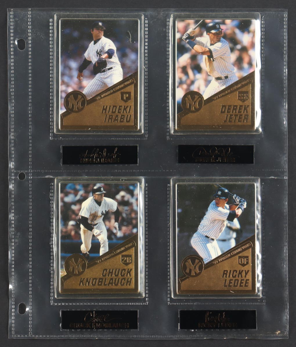 The Danbury Mint 22KT 1999 World Champions Baseball Complete Set of (32) Sports Cards in Commemorative Binder at PristineAuction.com The Danbury Mint 22KT 1999 World Champions Baseball Complete Set of (32) Sports Cards in Commemorative Binder at PristineAuction.com