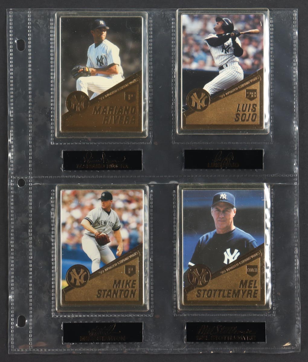 The Danbury Mint 22KT 1999 World Champions Baseball Complete Set of (32) Sports Cards in Commemorative Binder at PristineAuction.com The Danbury Mint 22KT 1999 World Champions Baseball Complete Set of (32) Sports Cards in Commemorative Binder at PristineAuction.com