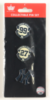 Aaron Judge, Giancarlo Stanton & New York Yankees Logo Pin Set at PristineAuction.com