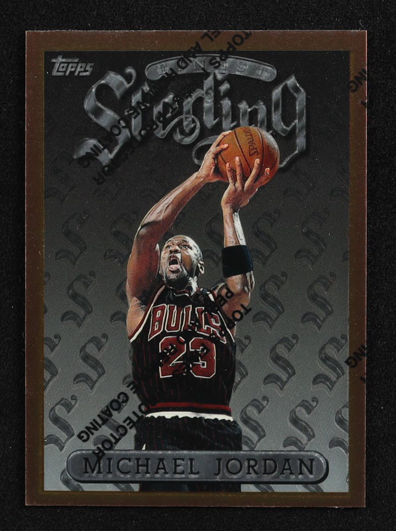 Michael Jordan 1996 Topps Finest Sterling W/Coating #50 at PristineAuction.com Michael Jordan 1996 Topps Finest Sterling W/Coating #50 at PristineAuction.com