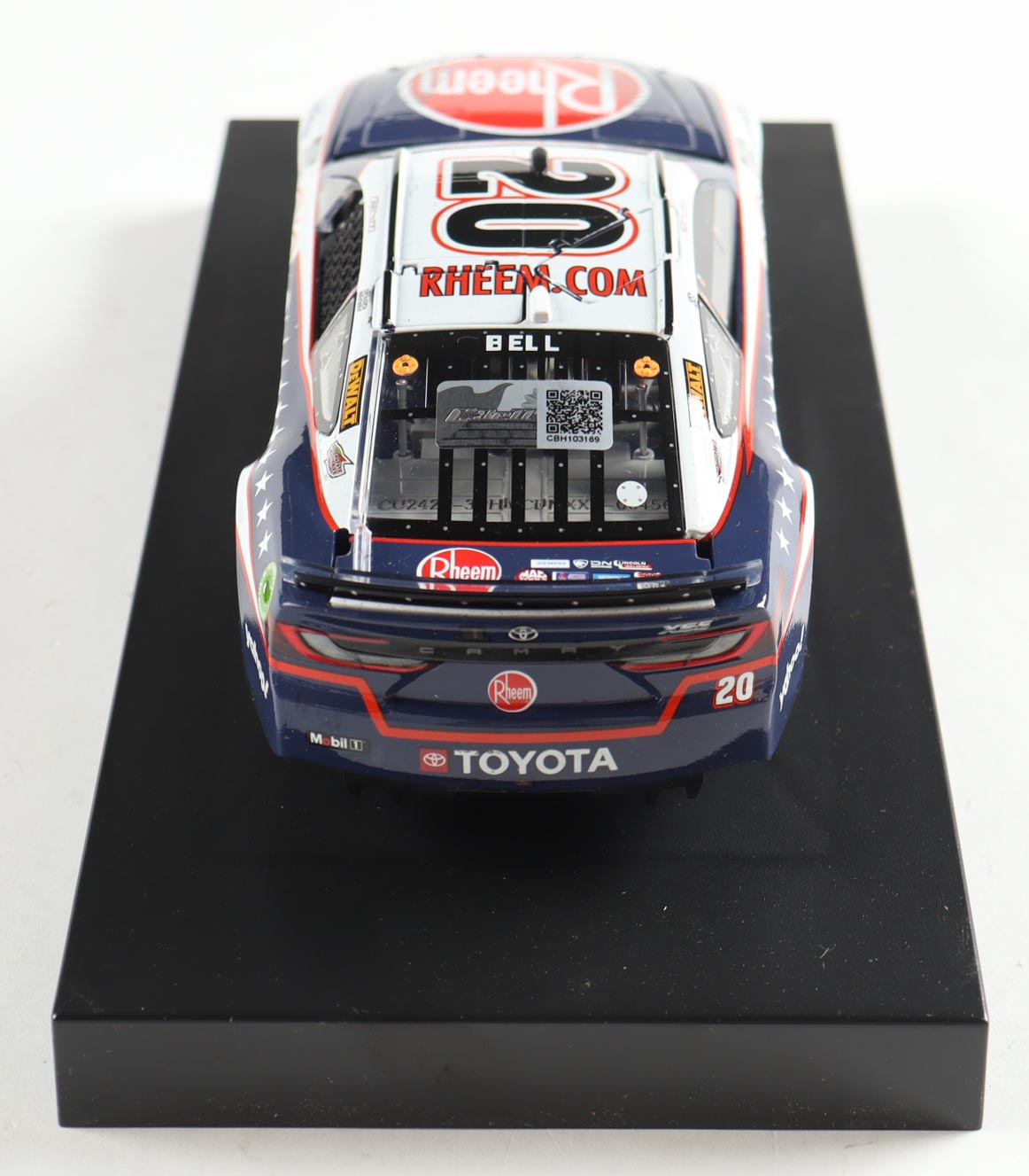 Christopher Bell Signed 2024 #20 Rheem Charlotte Win Camry | 1:24 Diecast Car (Bell COA) at PristineAuction.com Christopher Bell Signed 2024 #20 Rheem Charlotte Win Camry | 1:24 Diecast Car (Bell COA) at PristineAuction.com