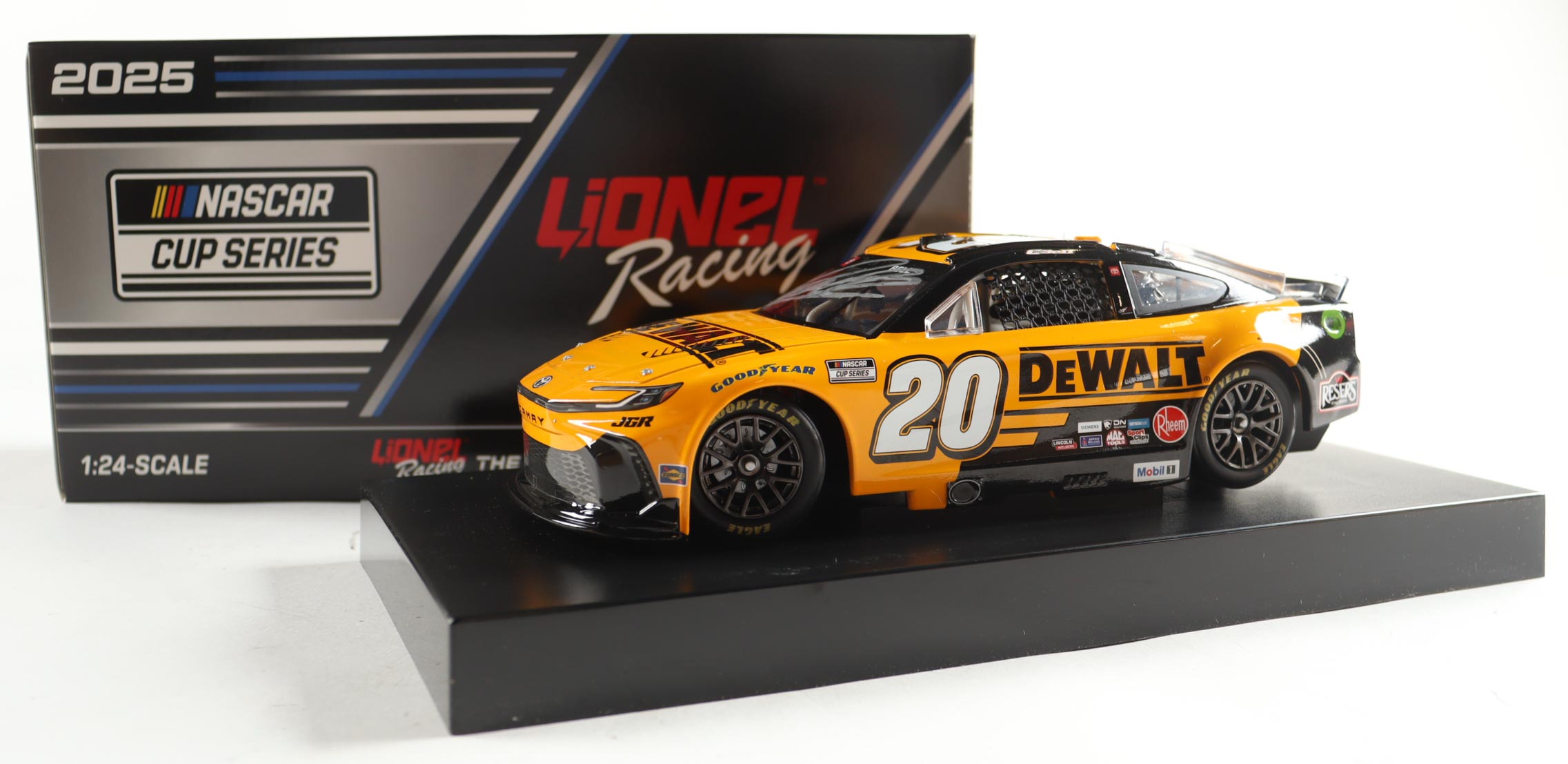 Christopher Bell Signed 2025 #20 DeWALT Camry | 1:24 Diecast Car (Bell COA) at PristineAuction.com Christopher Bell Signed 2025 #20 DeWALT Camry | 1:24 Diecast Car (Bell COA) at PristineAuction.com
