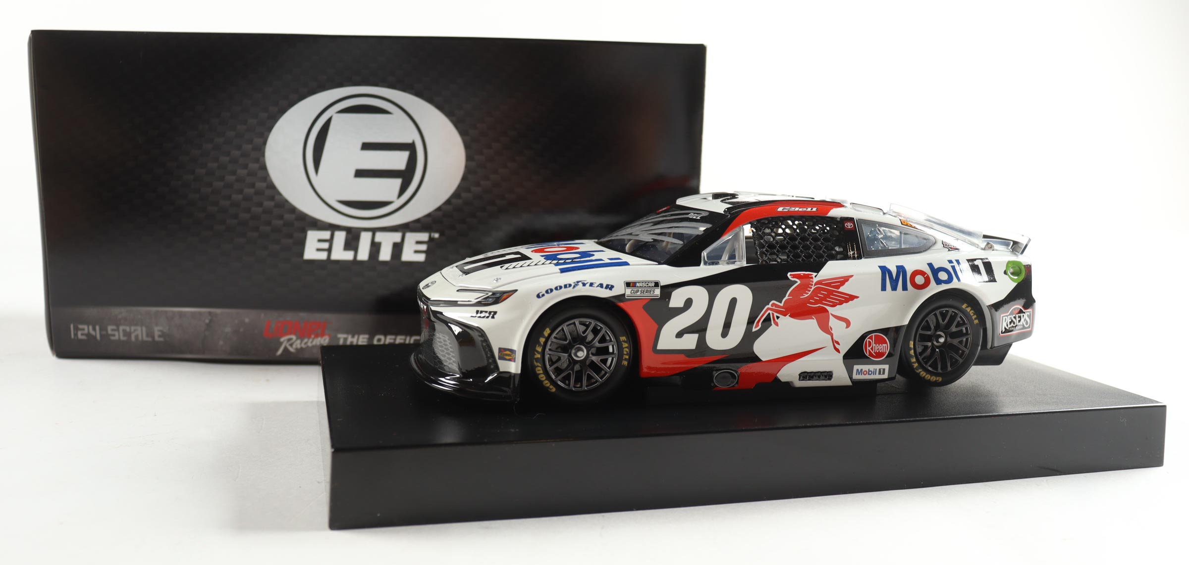 Christopher Bell Signed 2025 #20 Mobil1 Camry Elite | 1:24 Diecast Car (Bell COA) at PristineAuction.com Christopher Bell Signed 2025 #20 Mobil1 Camry Elite | 1:24 Diecast Car (Bell COA) at PristineAuction.com