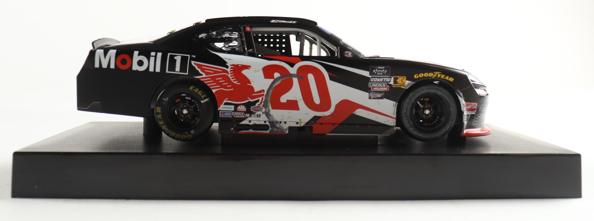 Christopher Bell Signed 2024 #20 Mobil 1 New Hampshire Win Supra | 1:24 Diecast Car (Bell COA) at PristineAuction.com Christopher Bell Signed 2024 #20 Mobil 1 New Hampshire Win Supra | 1:24 Diecast Car (Bell COA) at PristineAuction.com