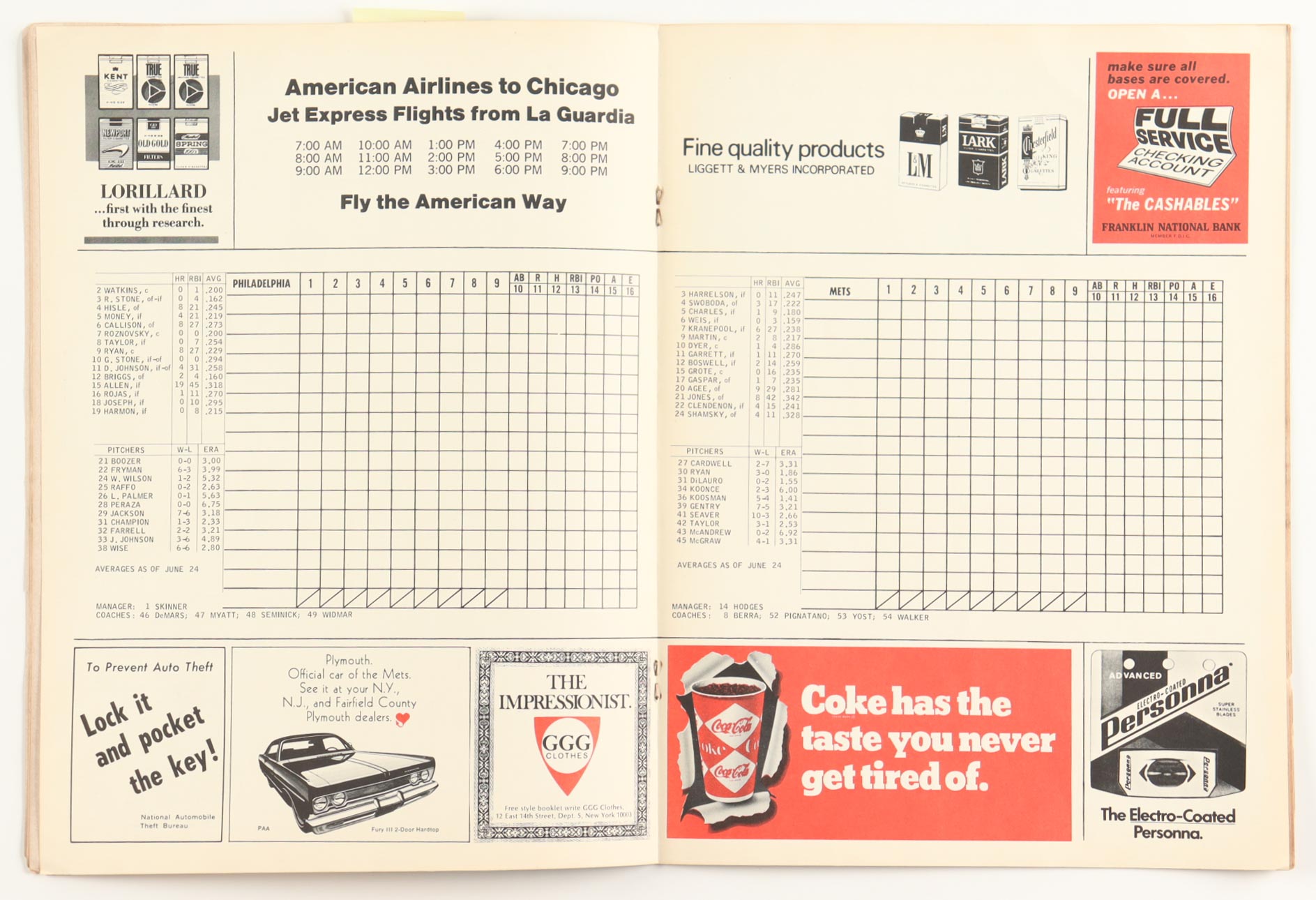 1969 New York Mets Shea Stadium On-Site Program at PristineAuction.com 1969 New York Mets Shea Stadium On-Site Program at PristineAuction.com