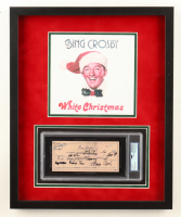 Bing Crosby Signed 1956 Custom Framed Bank Check (PSA) at PristineAuction.com