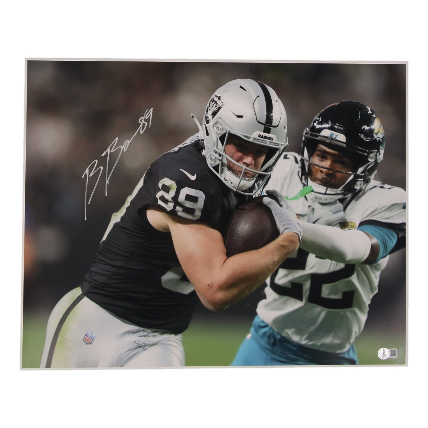 Brock Bowers Signed Raiders 16x20 Photo (Beckett) at PristineAuction.com Brock Bowers Signed Raiders 16x20 Photo (Beckett) at PristineAuction.com