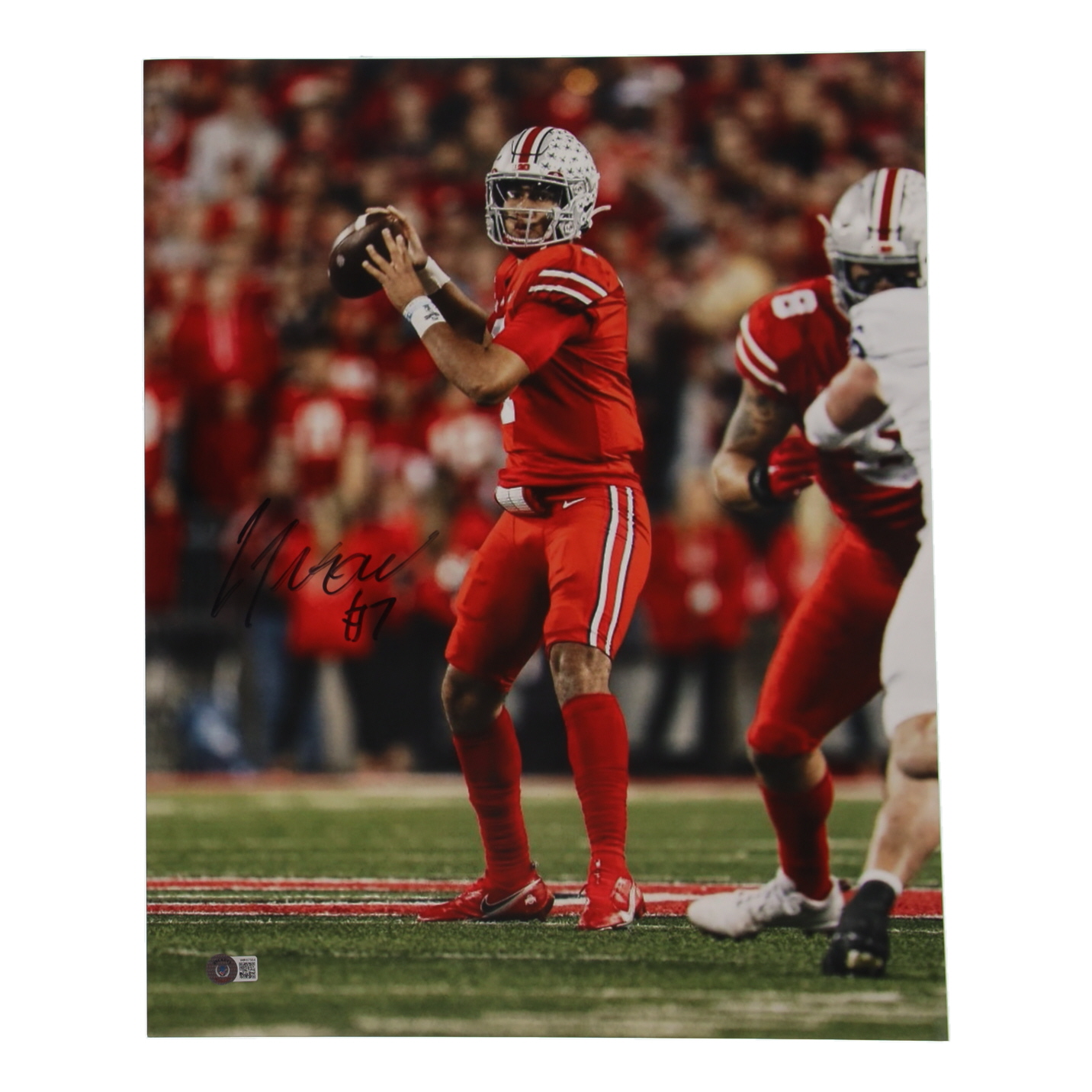 CJ Stroud Signed Ohio State Buckeyes 16x20 Photo (Beckett) at PristineAuction.com CJ Stroud Signed Ohio State Buckeyes 16x20 Photo (Beckett) at PristineAuction.com