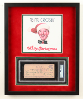 Bing Crosby Signed 1956 Custom Framed Bank Check (PSA) at PristineAuction.com
