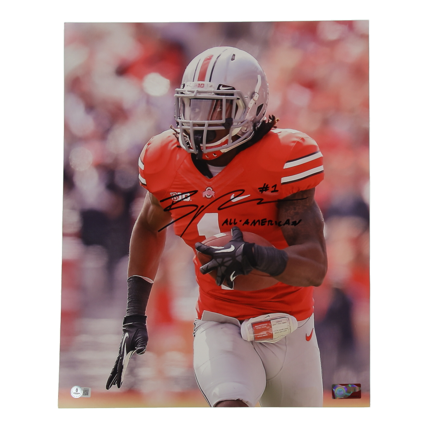 Bradley Roby Signed Ohio State Buckeyes 16x20 Photo Inscribed "All-American" (Beckett) at PristineAuction.com Bradley Roby Signed Ohio State Buckeyes 16x20 Photo Inscribed "All-American" (Beckett) at PristineAuction.com