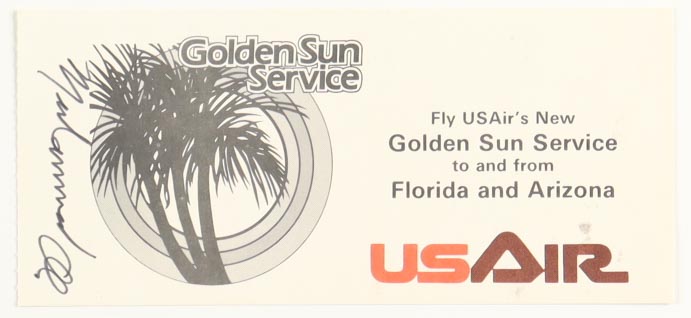 Muhammad Ali Signed Vintage US Air Flight Ticket (JSA) at PristineAuction.com Muhammad Ali Signed Vintage US Air Flight Ticket (JSA) at PristineAuction.com