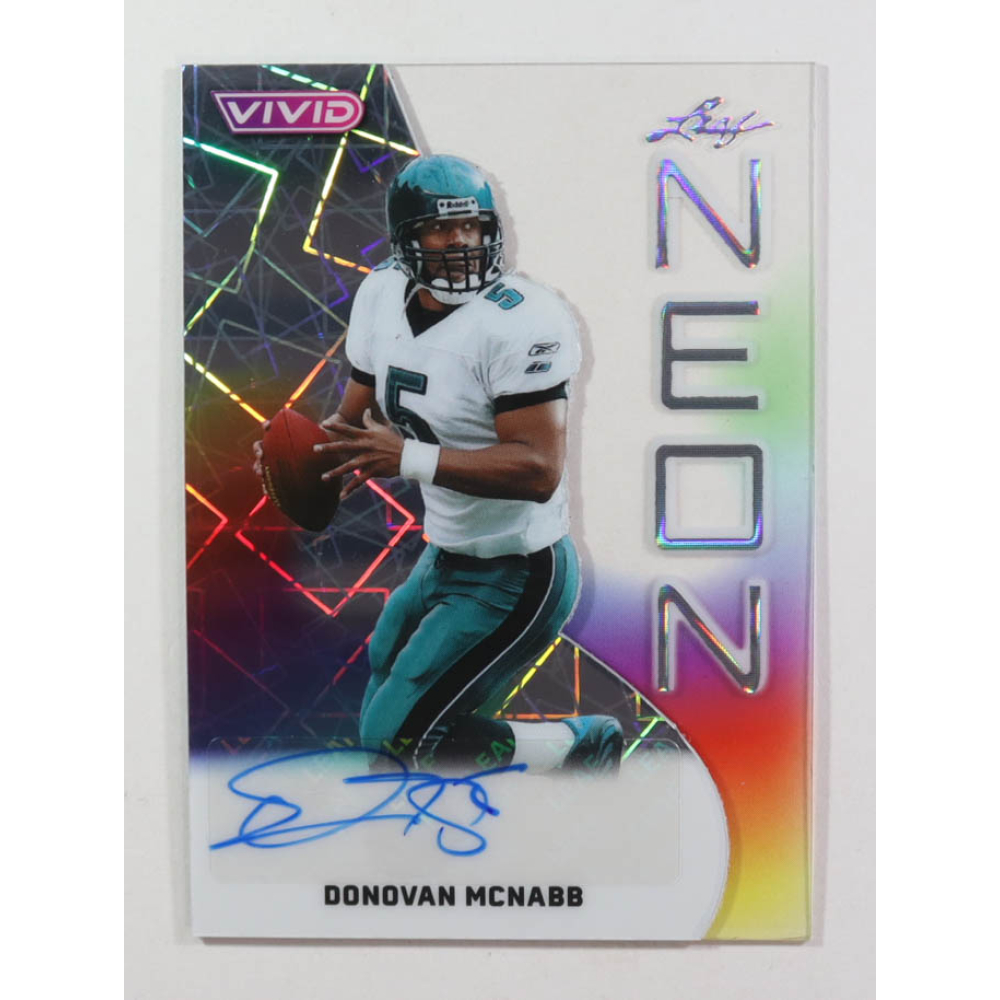 Donovan Mcnabb 2025 Leaf Neon Vivid Auto #NA-DM2 #3/3 at PristineAuction.com