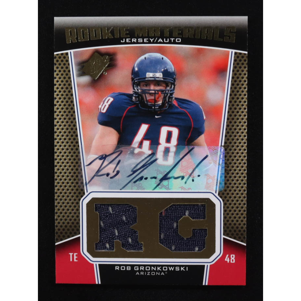 Rob Gronkowski 2010 Upper Deck SPX Rookie Materials Jersey Auto #SDPH-TMN RC #08/20 at PristineAuction.com