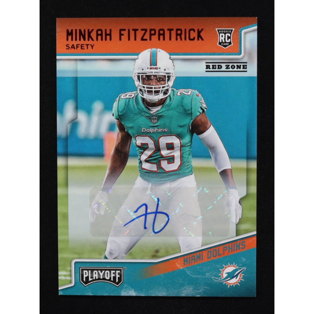 Minkah Fitzpatrick 2018 Panini Playoff Red Zone Auto #243 RC at PristineAuction.com
