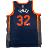 Karl-Anthony Towns Signed Knicks Nike Authentic Jersey (JSA) at PristineAuction.com