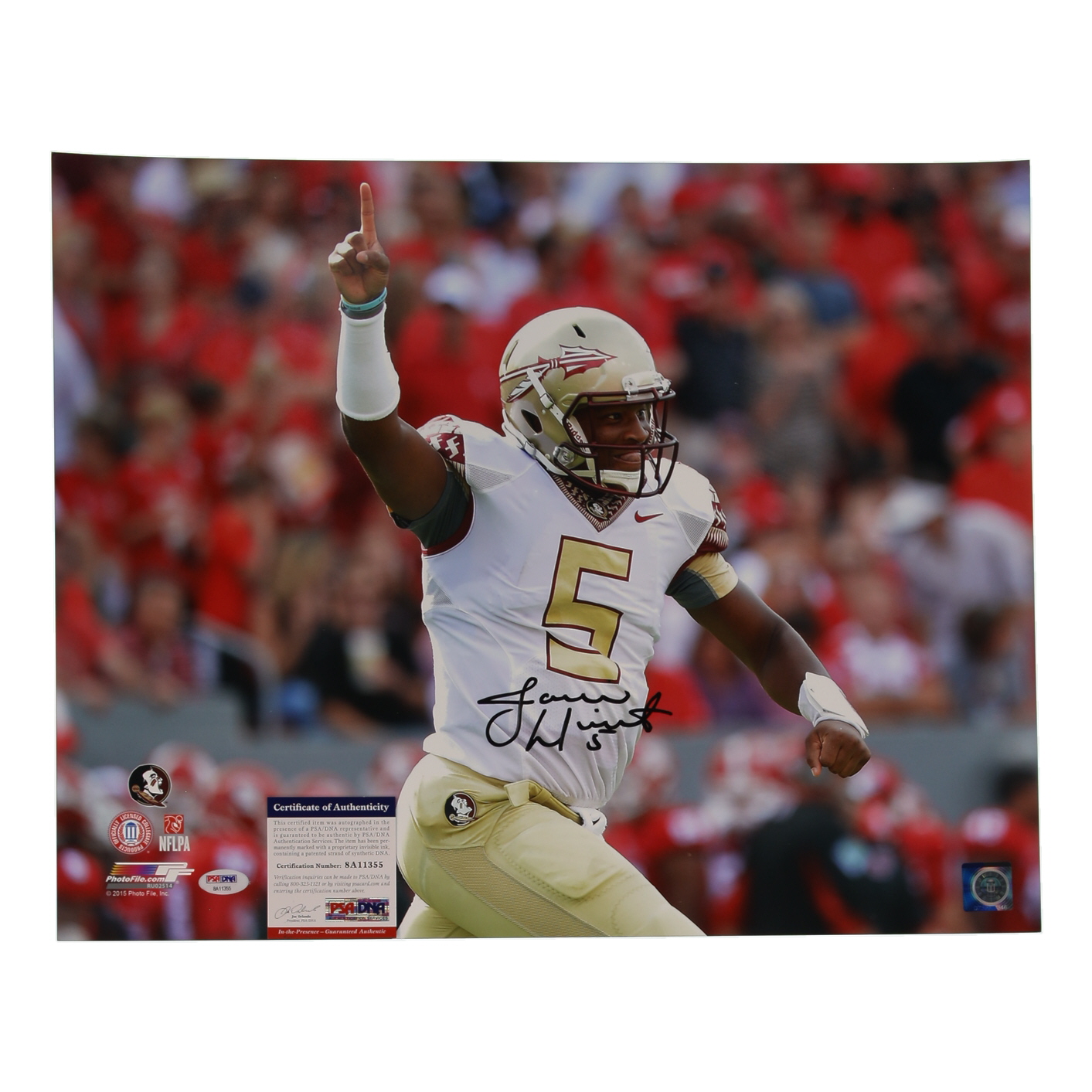 Jameis Winston Signed Florida State Seminoles 16x20 Photo (PSA) at PristineAuction.com Jameis Winston Signed Florida State Seminoles 16x20 Photo (PSA) at PristineAuction.com
